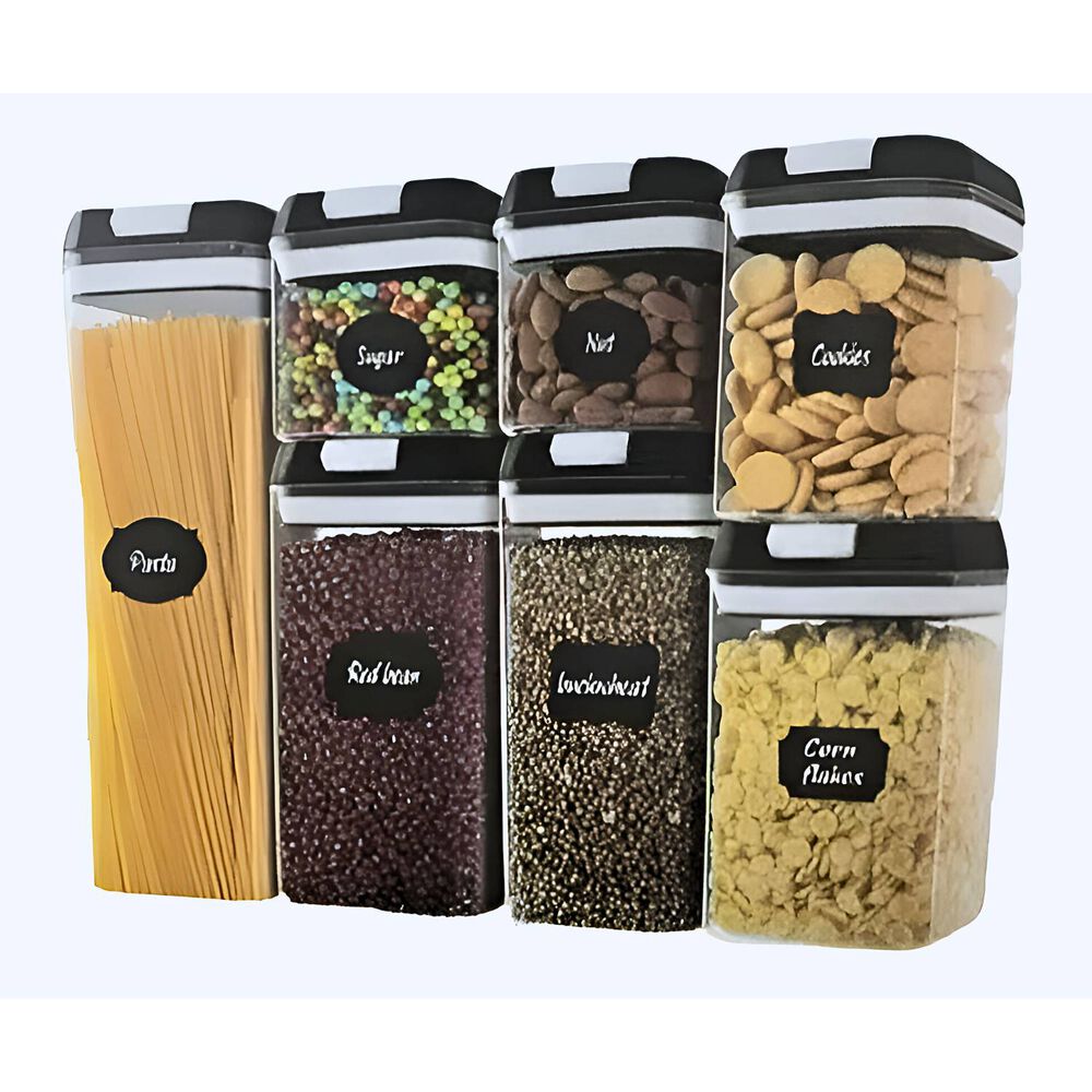 Set De 7 Contenedores Hermeticos De Plastico Cocina Despensa image number 4.0