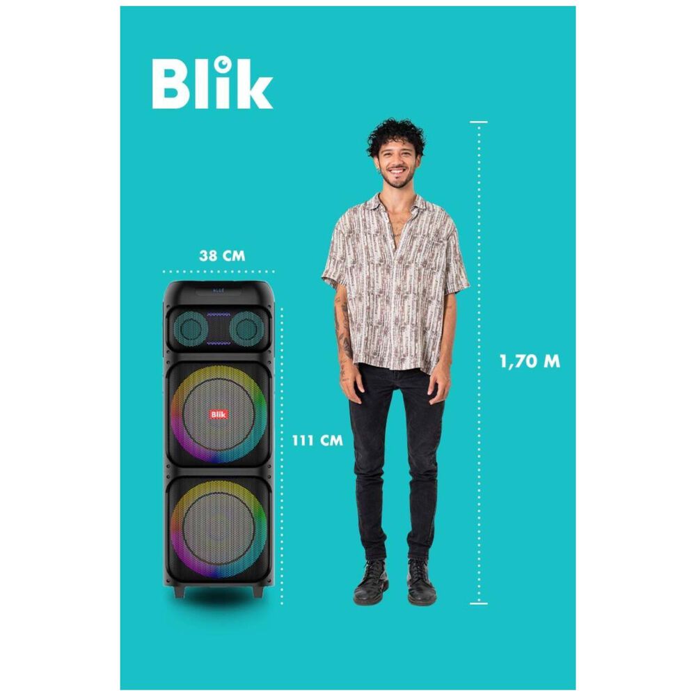 Parlante Bluetooth Portatil 200w Karaoke Rgb Lightup700 image number 3.0