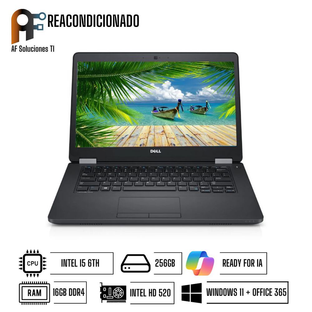 Notebook Dell E7280 Advanced Windows 11 - Office365 Reacondicionado image number 0.0