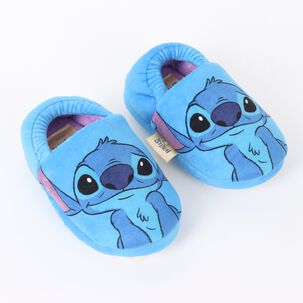 Pantufla Ni&ntilde;a Stitch Mirando Lilo & Stitch Azul Disney