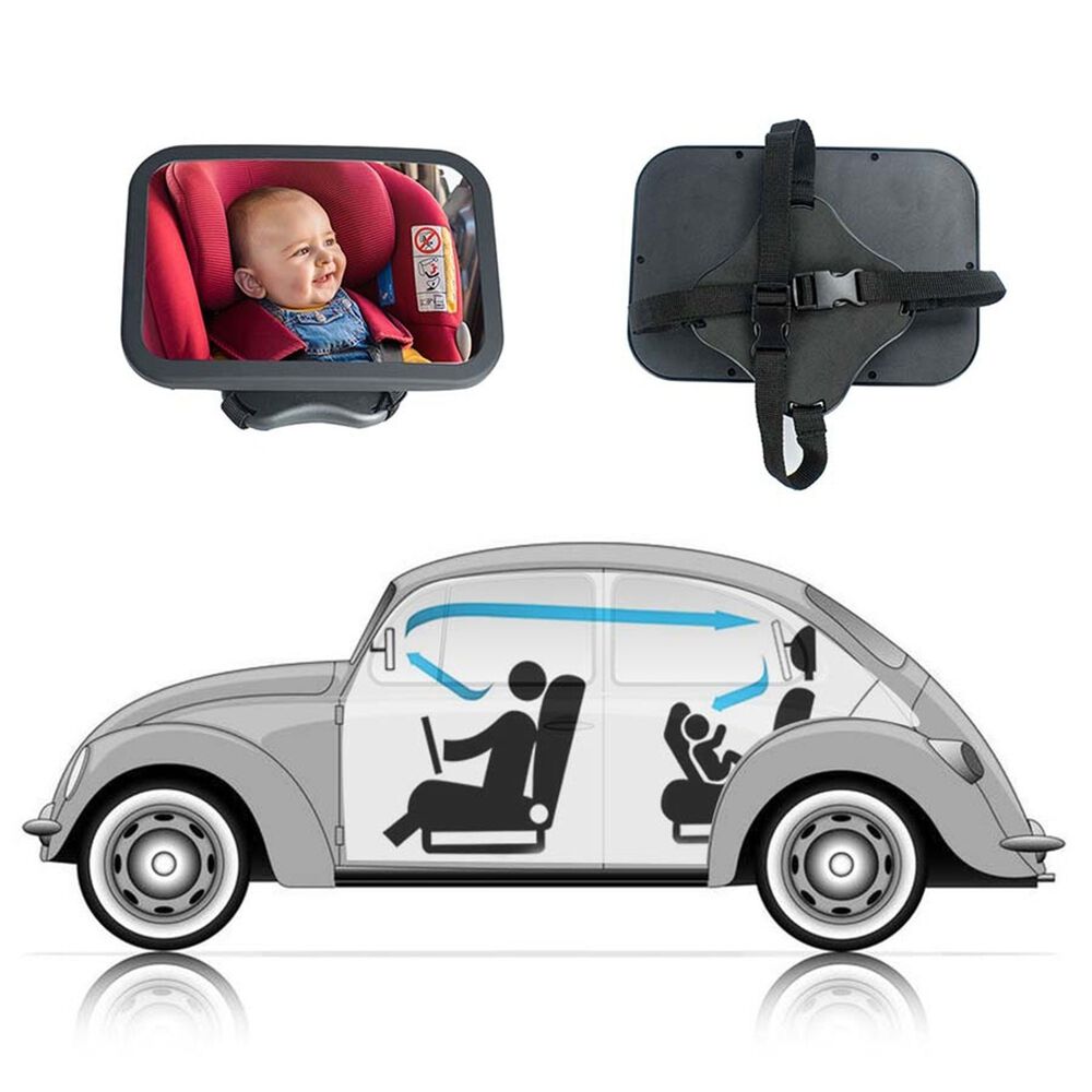 Espejo Auto Ajustable Deluxe Ajustable 360 Grados Silla Bebe image number 5.0