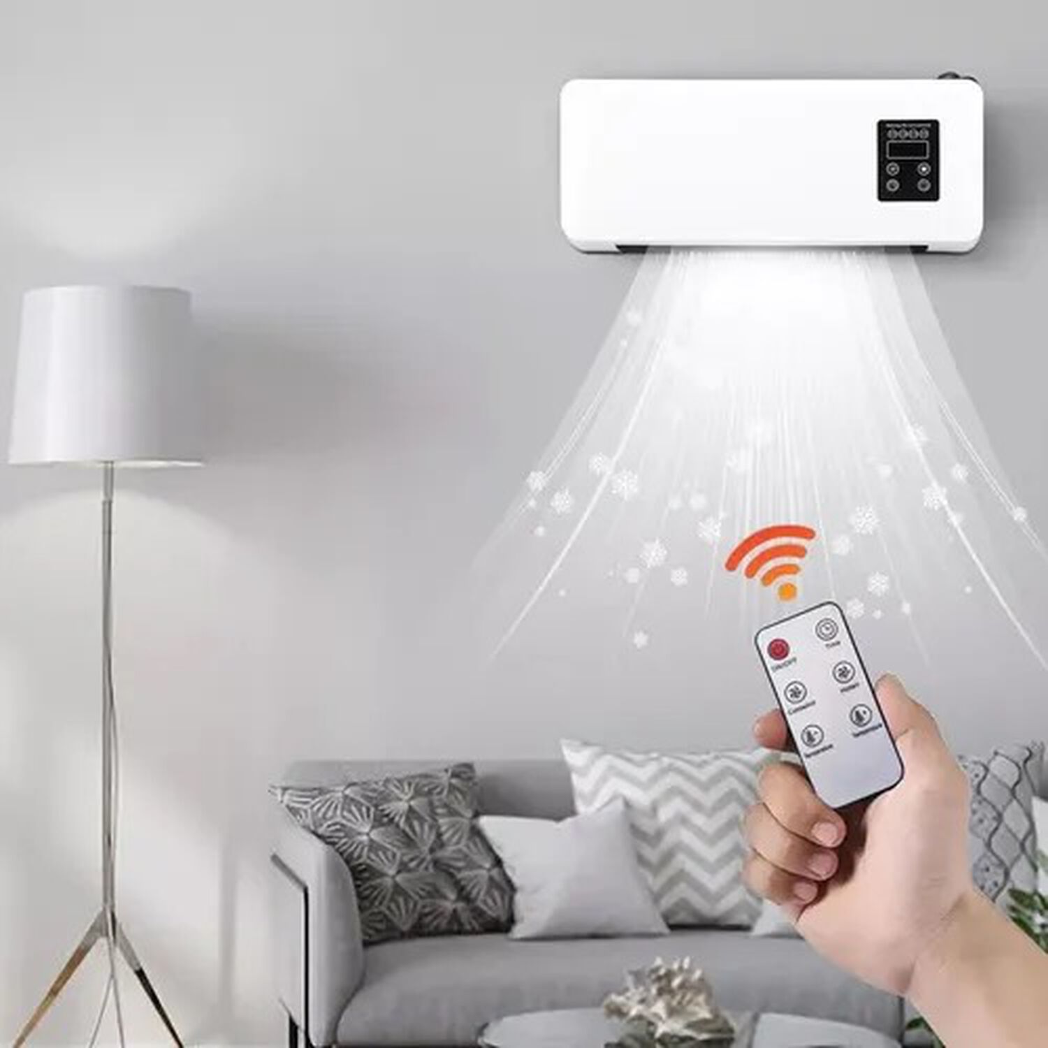 Aire Acondicionado Port&aacute;til Split Fr&iacute;o Calor 2 En 1 1800w Con Control Remoto image number 1.0