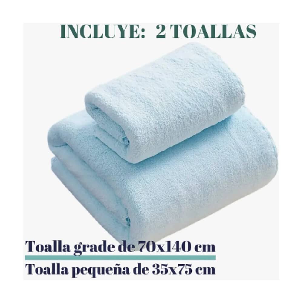 2 Toallas De Microfibra Secado R&aacute;pido image number 2.0