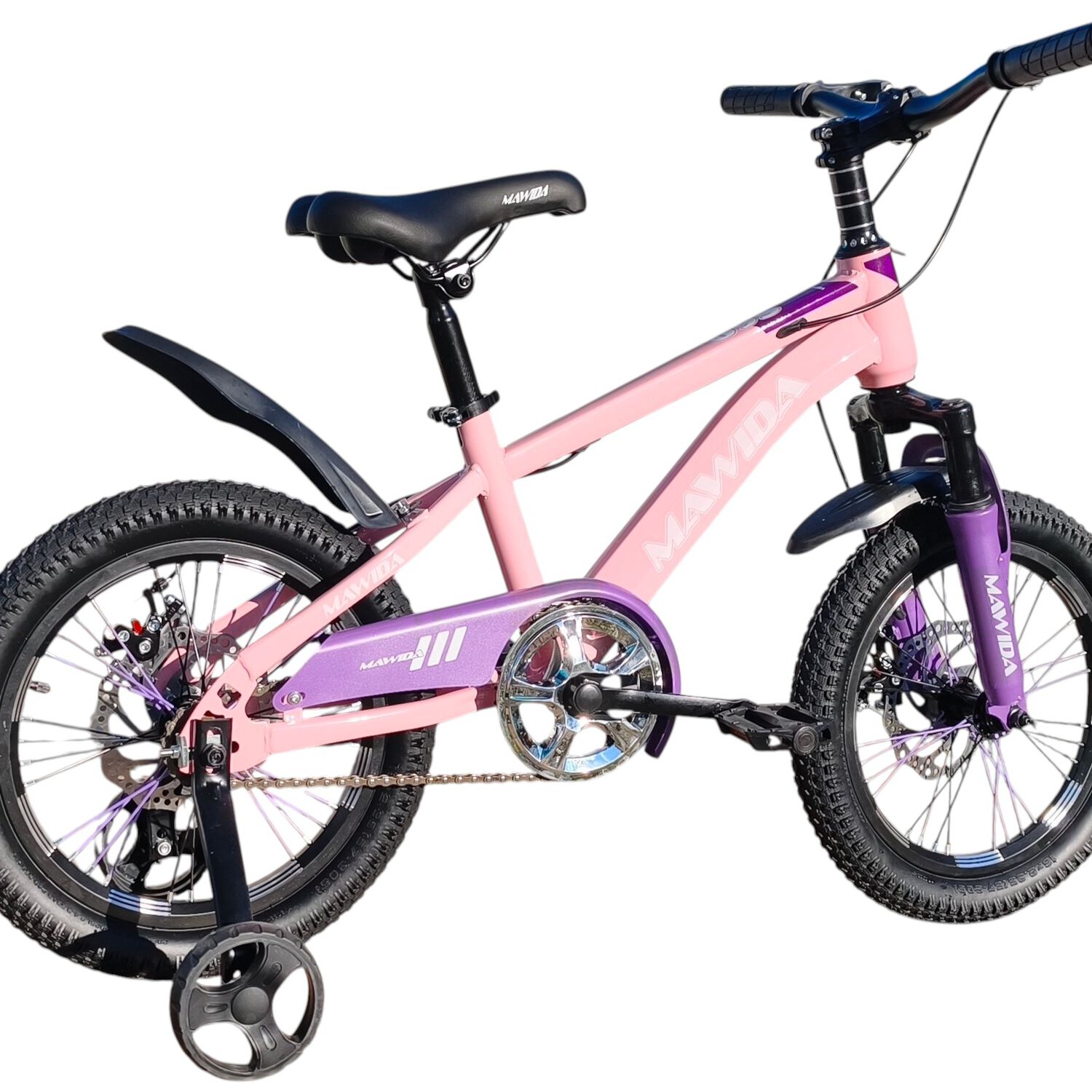 Bicicleta Aro 16 Mawida Con Freno Disco Rosado Lila image number 4.0