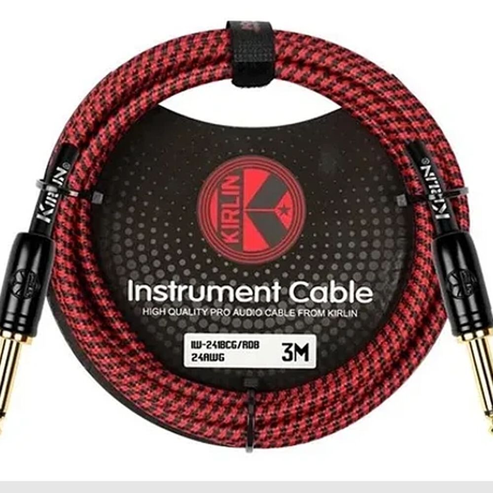 Cable De Instrumento Kirlin Rojo 3mts Iwcx-201b-3r image number 0.0