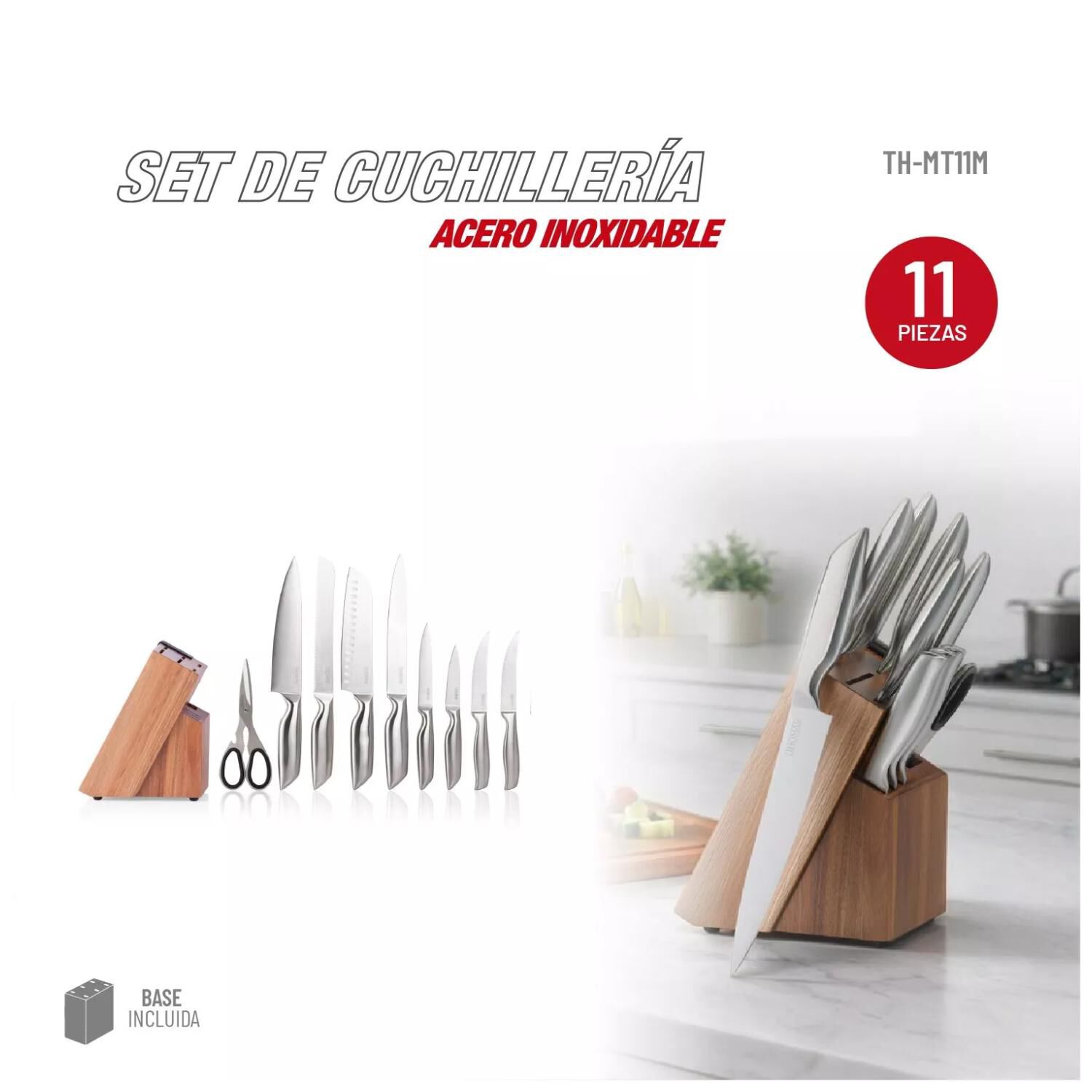 Set Cuchilleria 11pcs Acero Inoxidable Th-mt11m Thomas image number 1.0