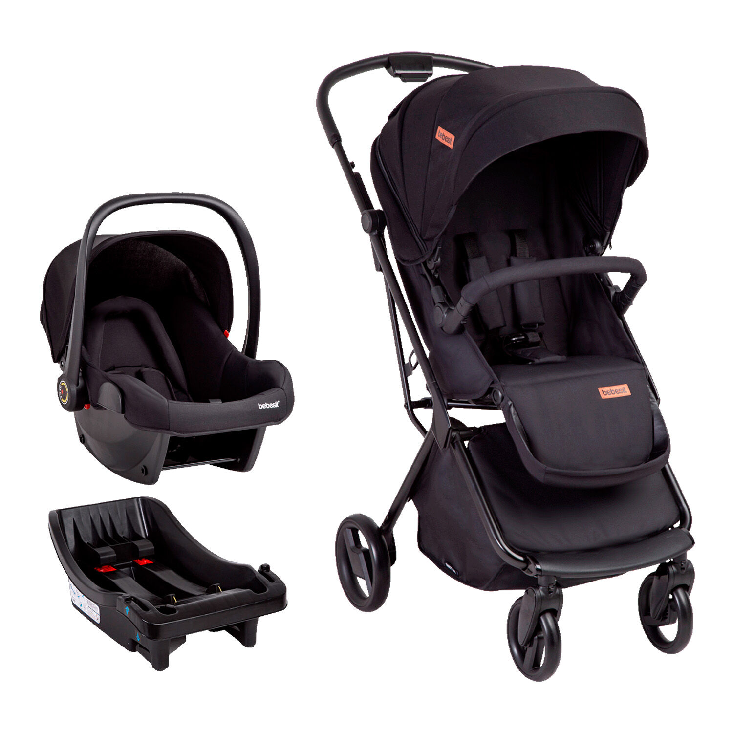 Coche Cuna Travel System Swift 360 Negro image number 0.0