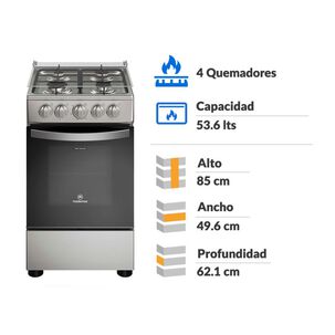 Cocina A Gas Mademsa FM4LS / 4 Quemadores