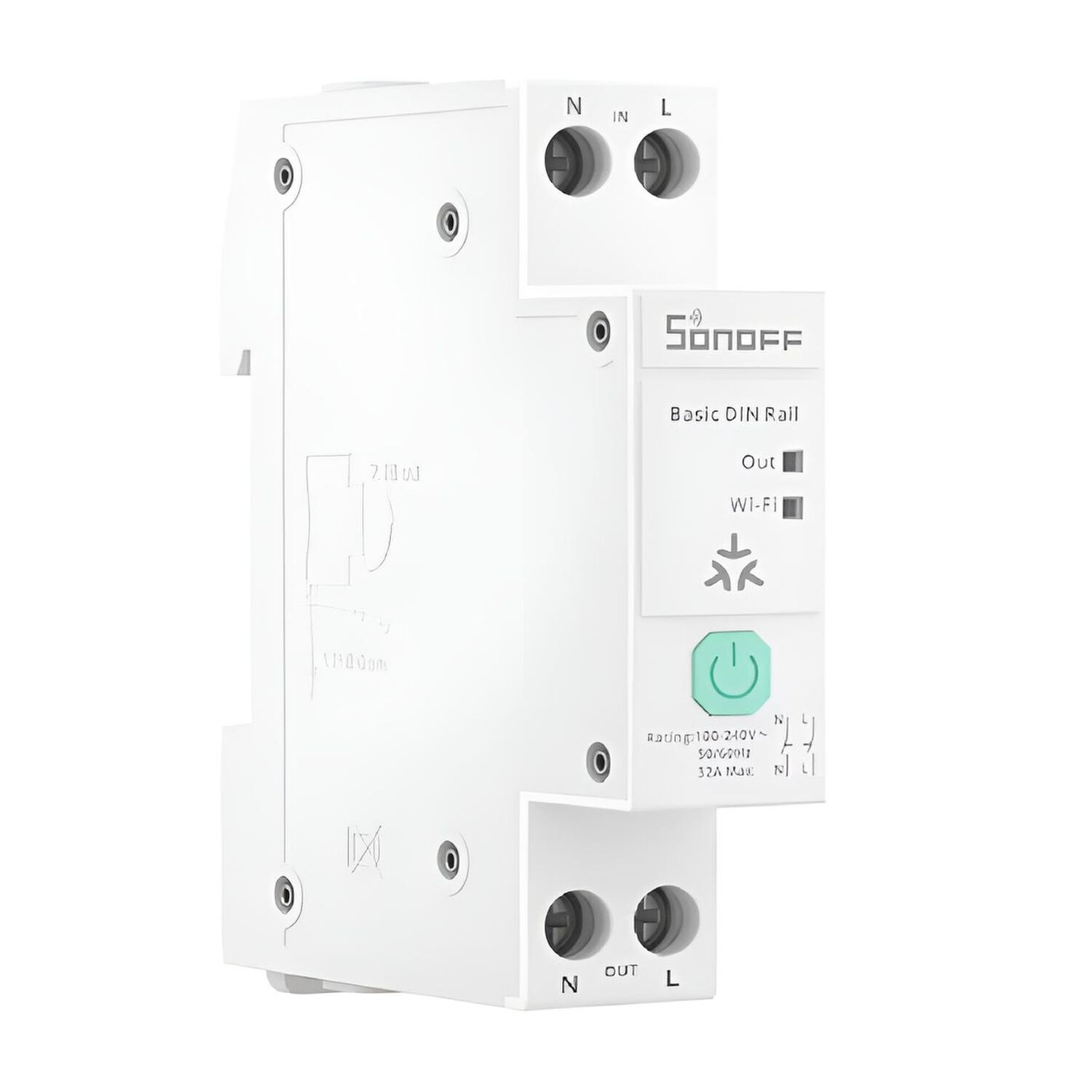 Interruptor Wifi Sonoff Basic-1gsp Riel Din 32a Medidor image number 0.0