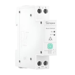 Interruptor Wifi Sonoff Basic-1gsp Riel Din 32a Medidor