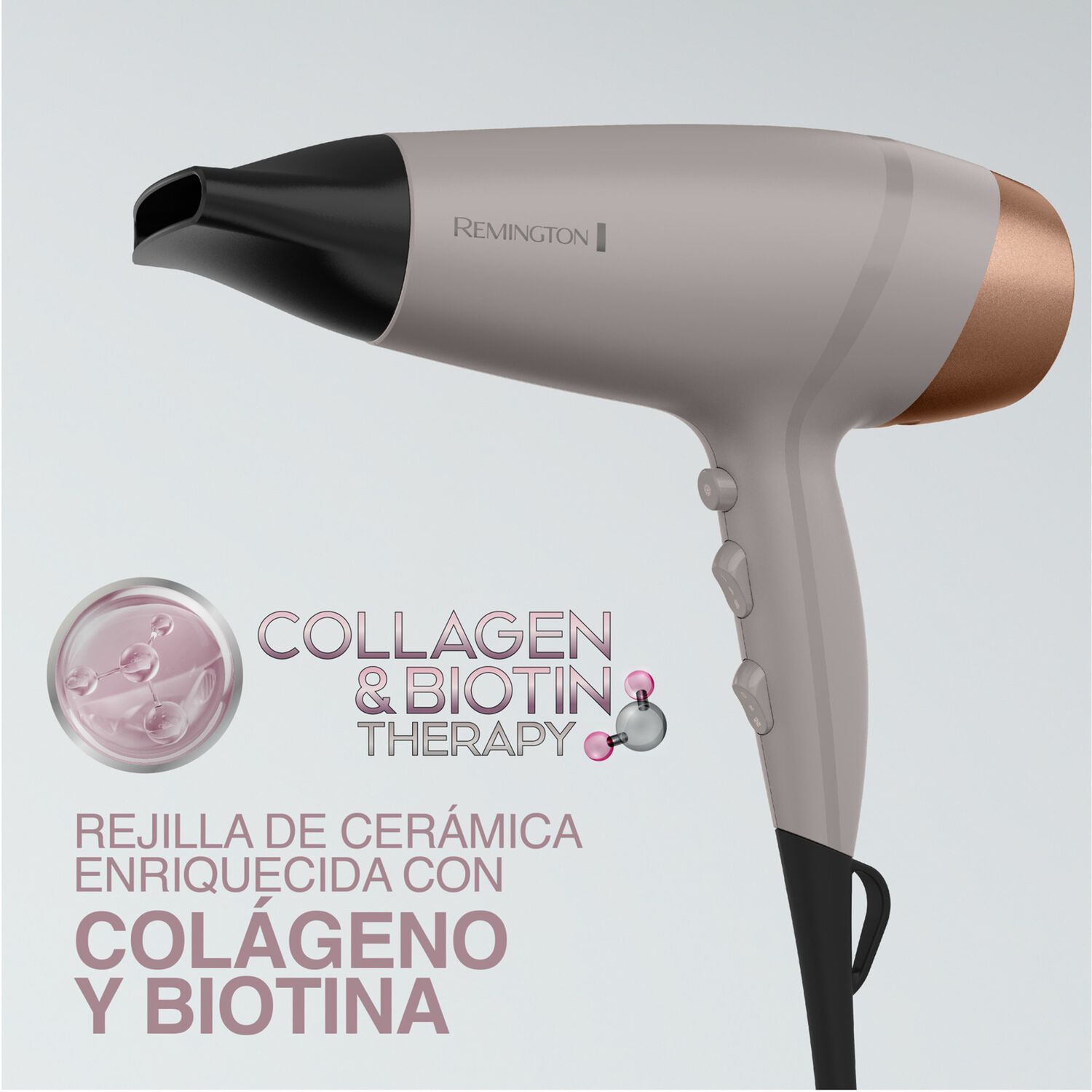 Secador De Pelo Remington D26a Col&aacute;geno Y Biotina 2.200w image number 3.0