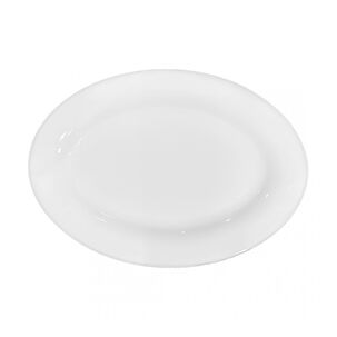 Set De 6 Plato Ovalado Porcelana 35 Cm Linea Tower