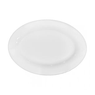 Set De 6 Plato Ovalado Porcelana 35 Cm Linea Tower