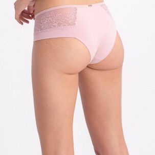 Bikini Microfibra Encaje Palo De Rosa 2rios