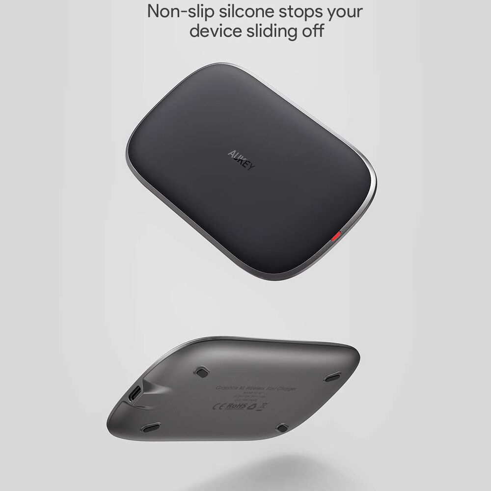 Aukey Cargador Cargador Rápido Inalámbrico Qi 10w Negro - Lc-q7 image number 2.0