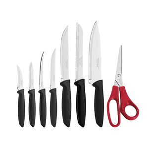Juego 7 Cuchillos Más Tijera Acero Inoxidable Tramontina