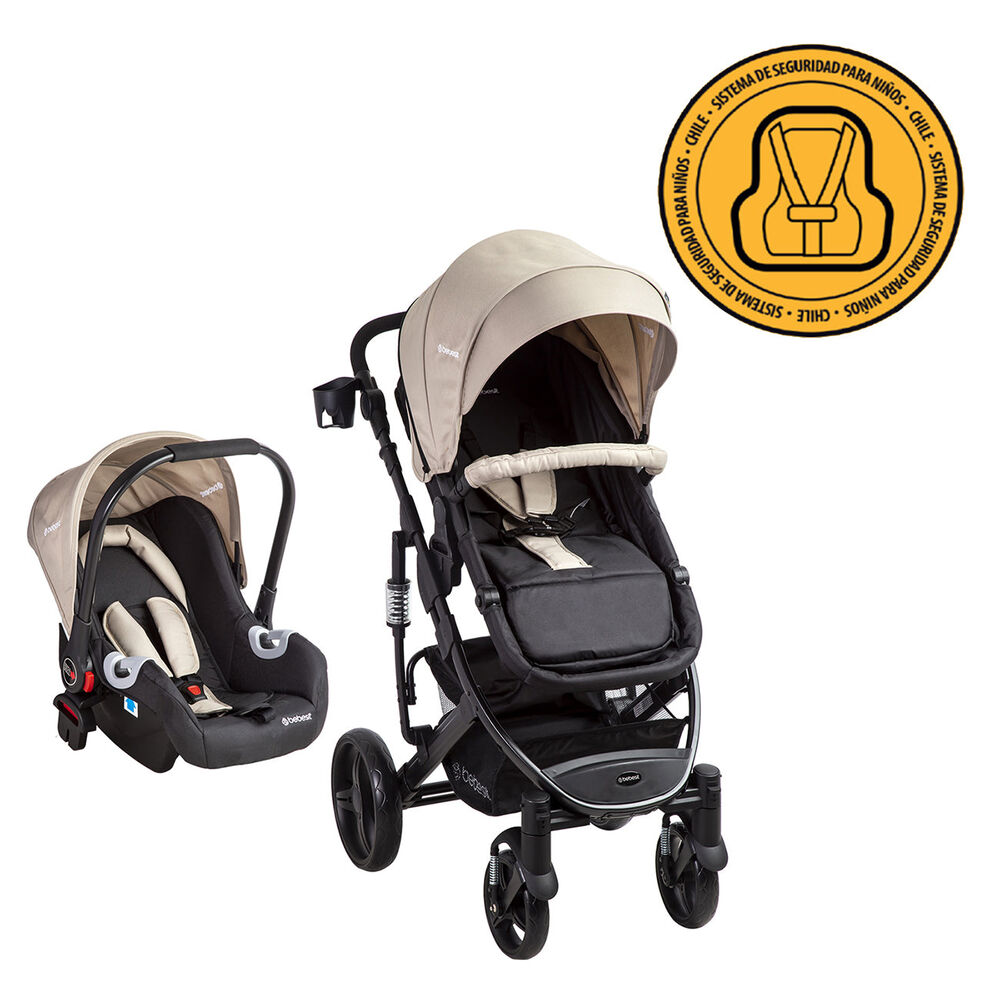 Coche Cuna Travel System Quest Beige Bebesit image number 1.0