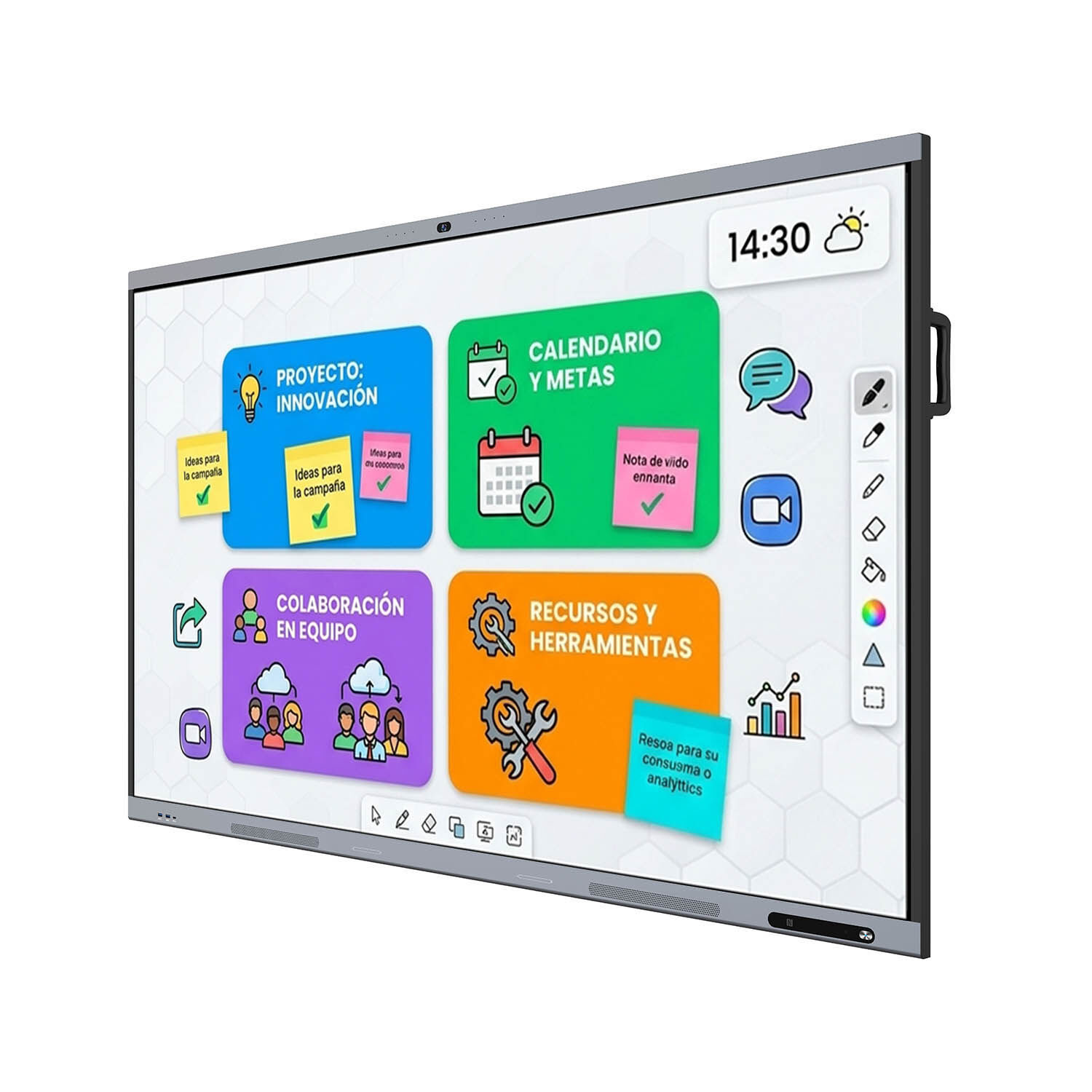 Pantalla Interactiva Tactil Aiwa 75'' Uhd 4k Android Aw-ik75 image number 2.0