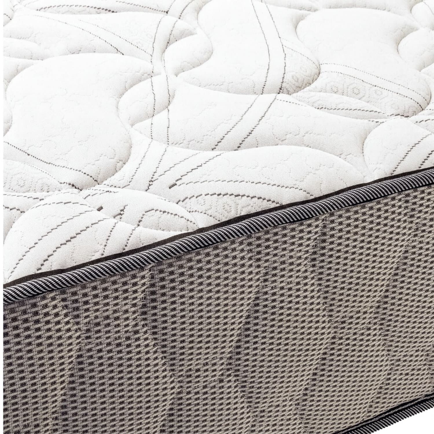 Colchon Hipnos 1.0 Plaza Resorte Bonell Altura 25 Cm Gris /blanco image number 3.0