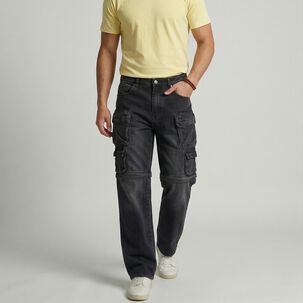 Pantalon Jeans Multicargo Desmontable Hombre