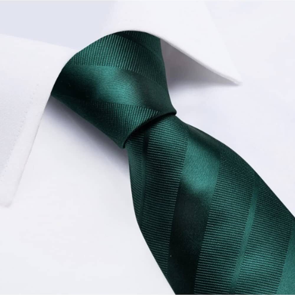 Corbatas Seda Hombres, Pa&ntilde;o Y Colleras Verde image number 3.0