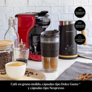 Cafetera C&aacute;psulas Espresso Milano Coffee 3en1 Rojo Easyways