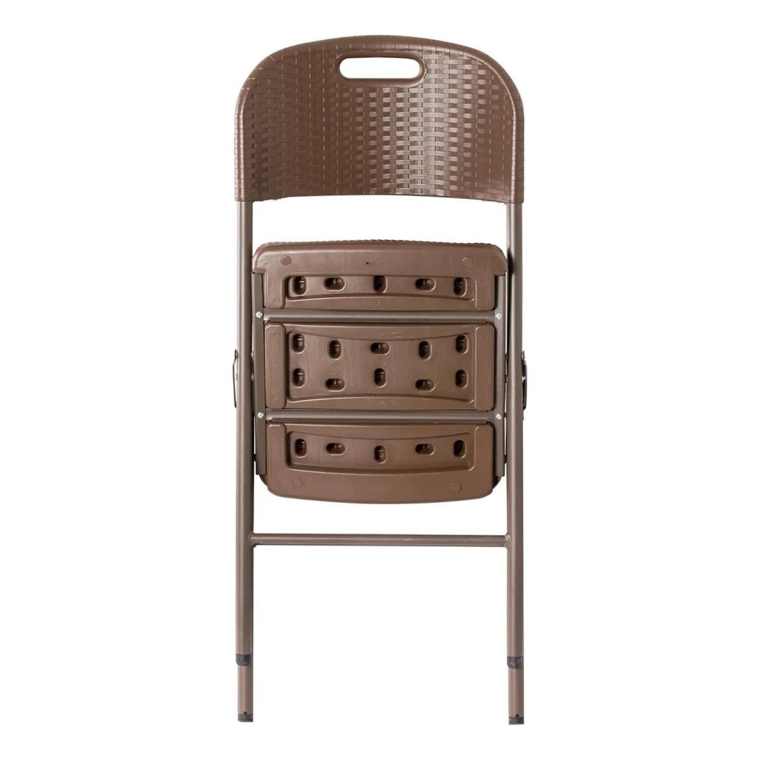 Silla Plegable Con Asa Color Caf&eacute; image number 1.0