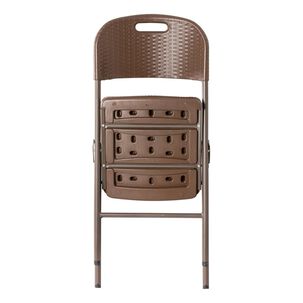 Silla Plegable Con Asa Color Caf&eacute;