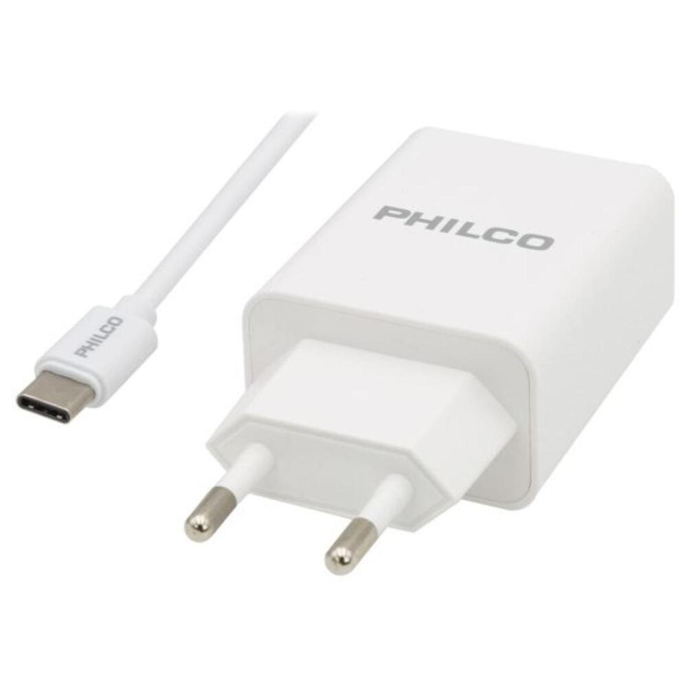 Cargador De Pared Usb Tipo C Carga Rapida 18w Blanco image number 0.0