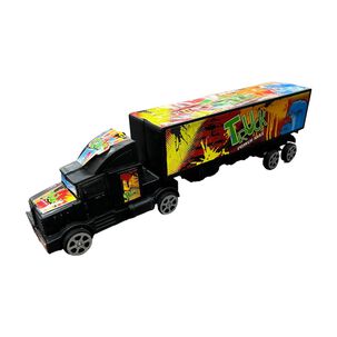 Juguete Camion Trailer Furgon Friccion