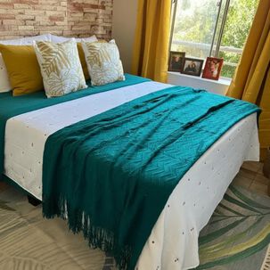 Set Renovaci&oacute;n Dormitorio 2 Plazas Mostaza | 10 Piezas Proyecto Real