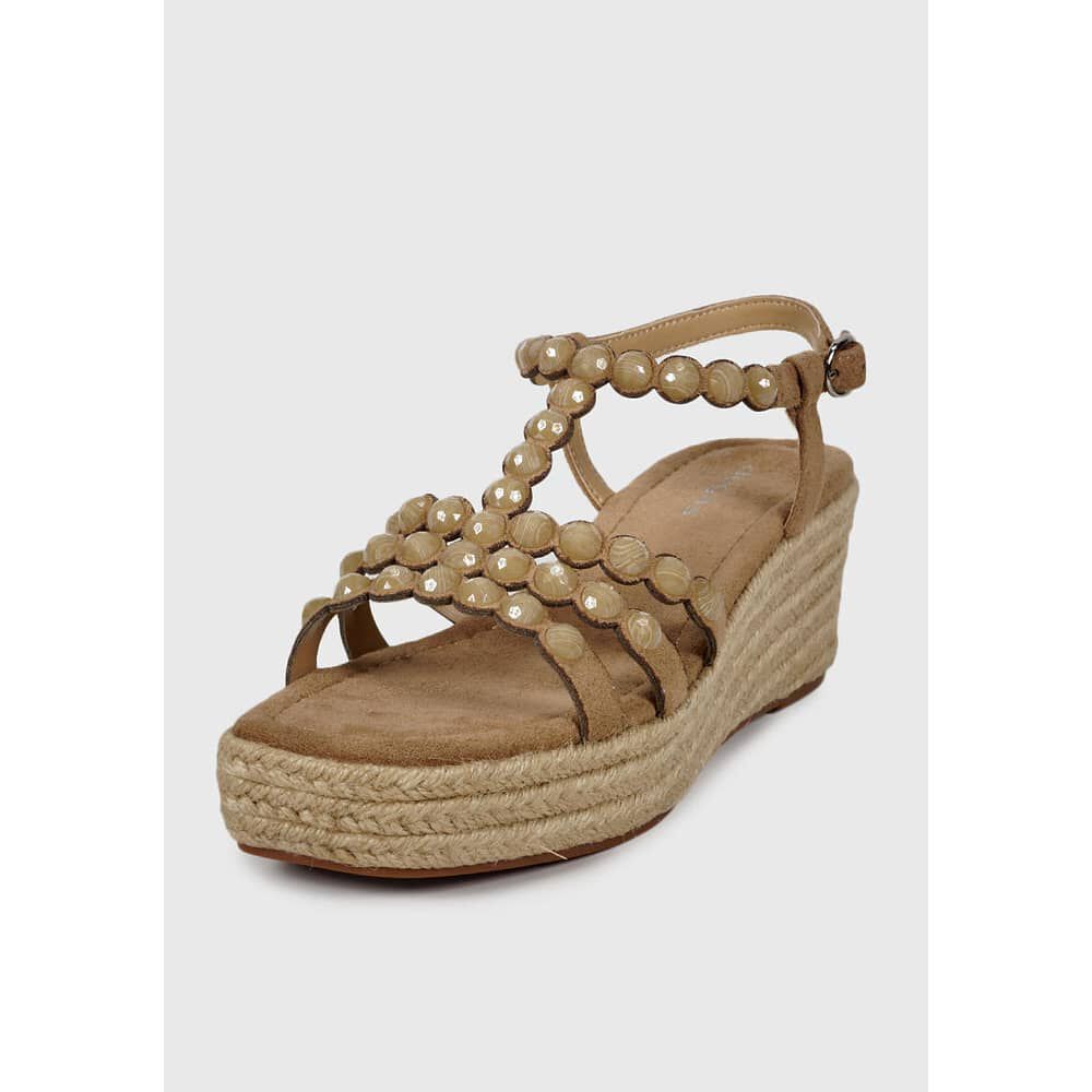 Sandalia Cuero Eunis Beige image number 2.0