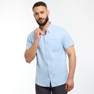 Camisa Slim Fit Manga Corta Hombre Az Black