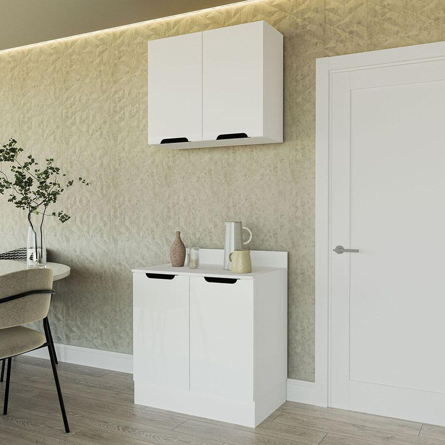 Combo Mueble De Cocina Vekkahome Kit Mena / 4 Puertas image number 0.0
