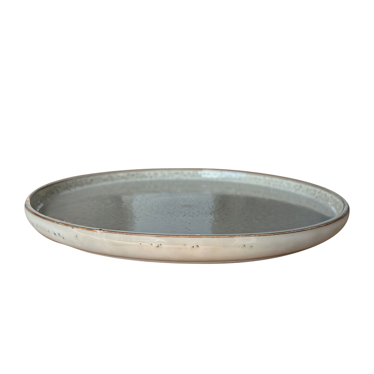 Set 6 Platos Redondo Ceramica 27 Cm Gris Linea Oslo image number 2.0