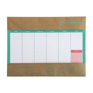 Planner Planificador Semanal De Escritorio 24 Hjs Grande