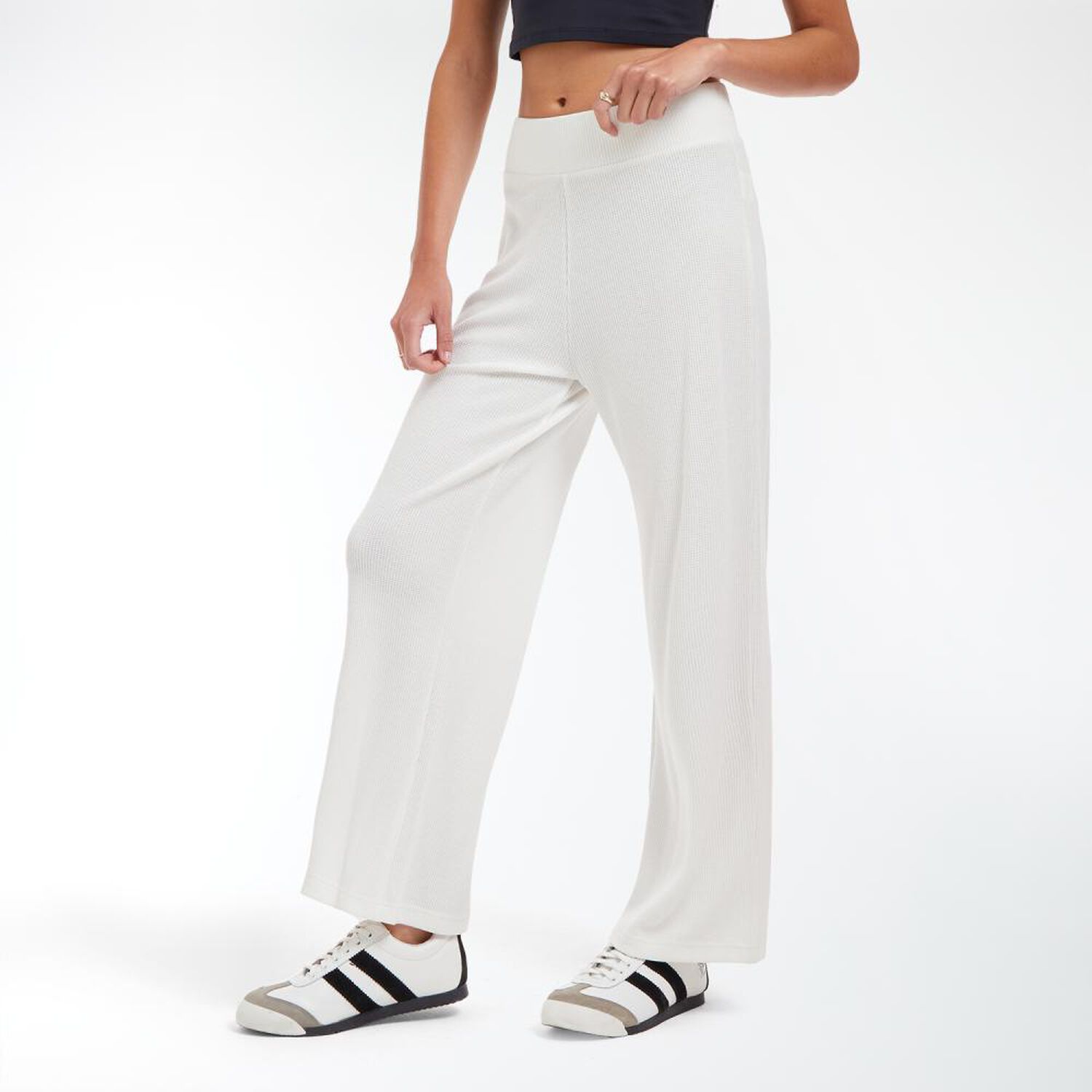 Pantal&oacute;n Waffle Cintura El&aacute;sticada Tiro Alro Slouchy Mujer Freedom image number 2.0