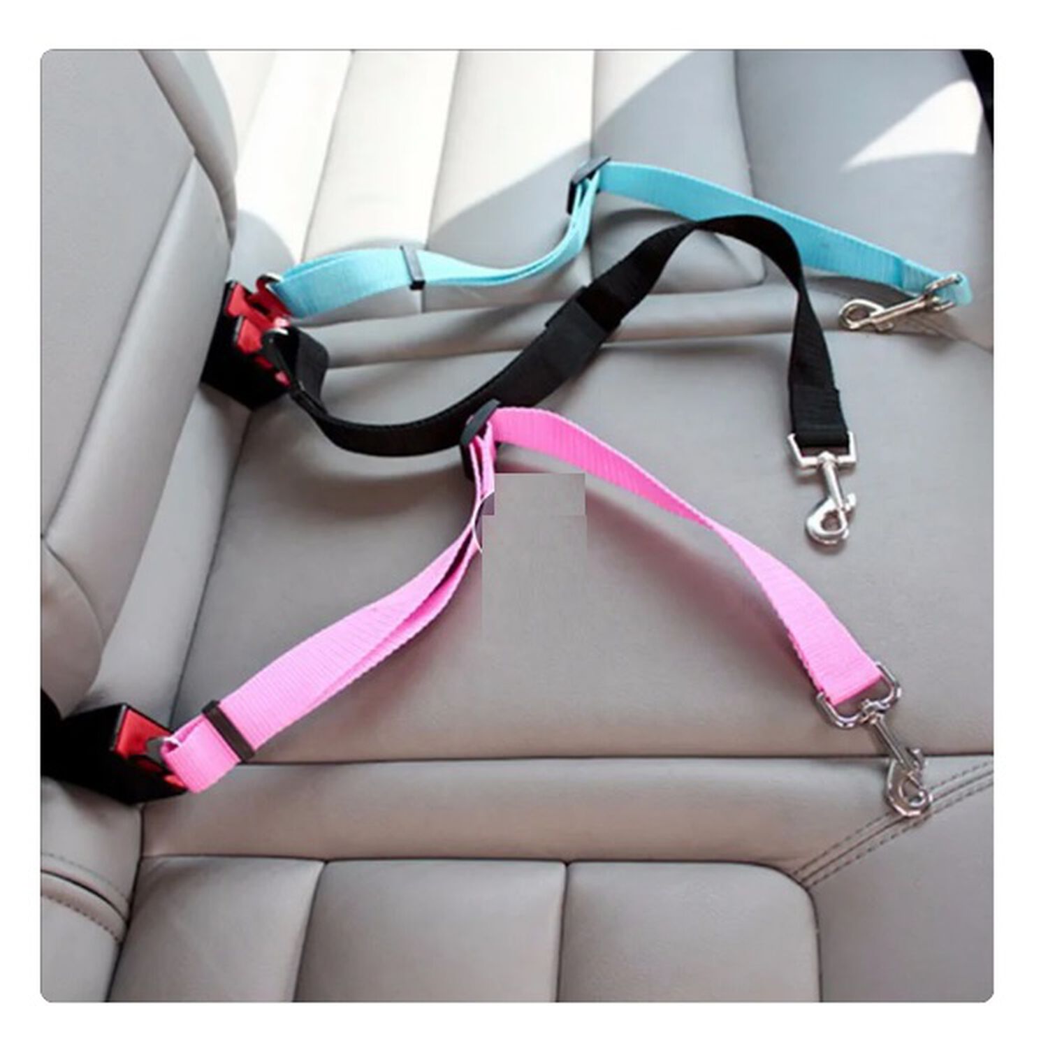 Cintur&oacute;n De Seguridad De Coche Para Perros Arnes Mascotas Correa Para Auto Gatos Y Canes image number 2.0
