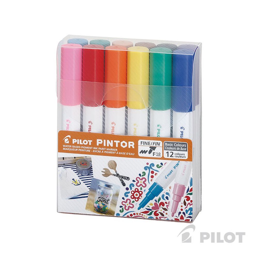 Set 12 Marcadores Pintor Fina Colores Intensos image number 0.0