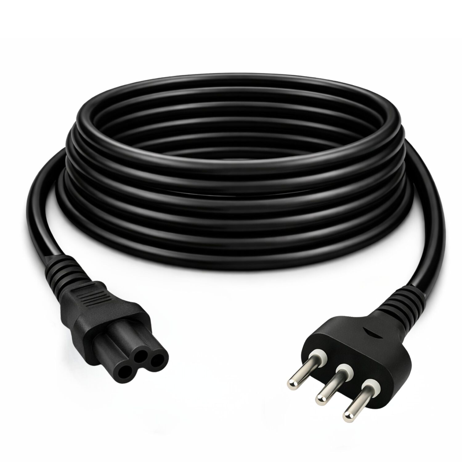 Cable De Poder Tipo Tr&eacute;bol 1.8 Mt Reforzado 220v / 3 Pin image number 0.0