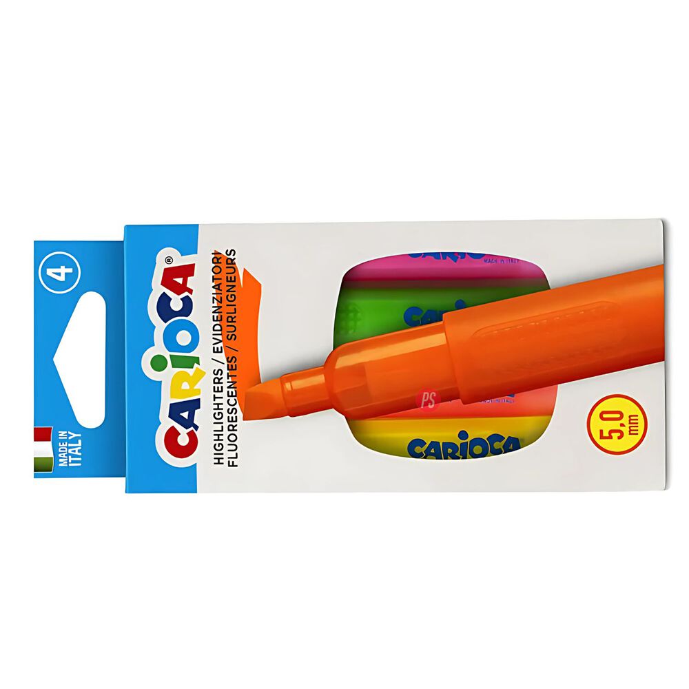 Destacadores 4 Colores Carioca - Ps image number 1.0