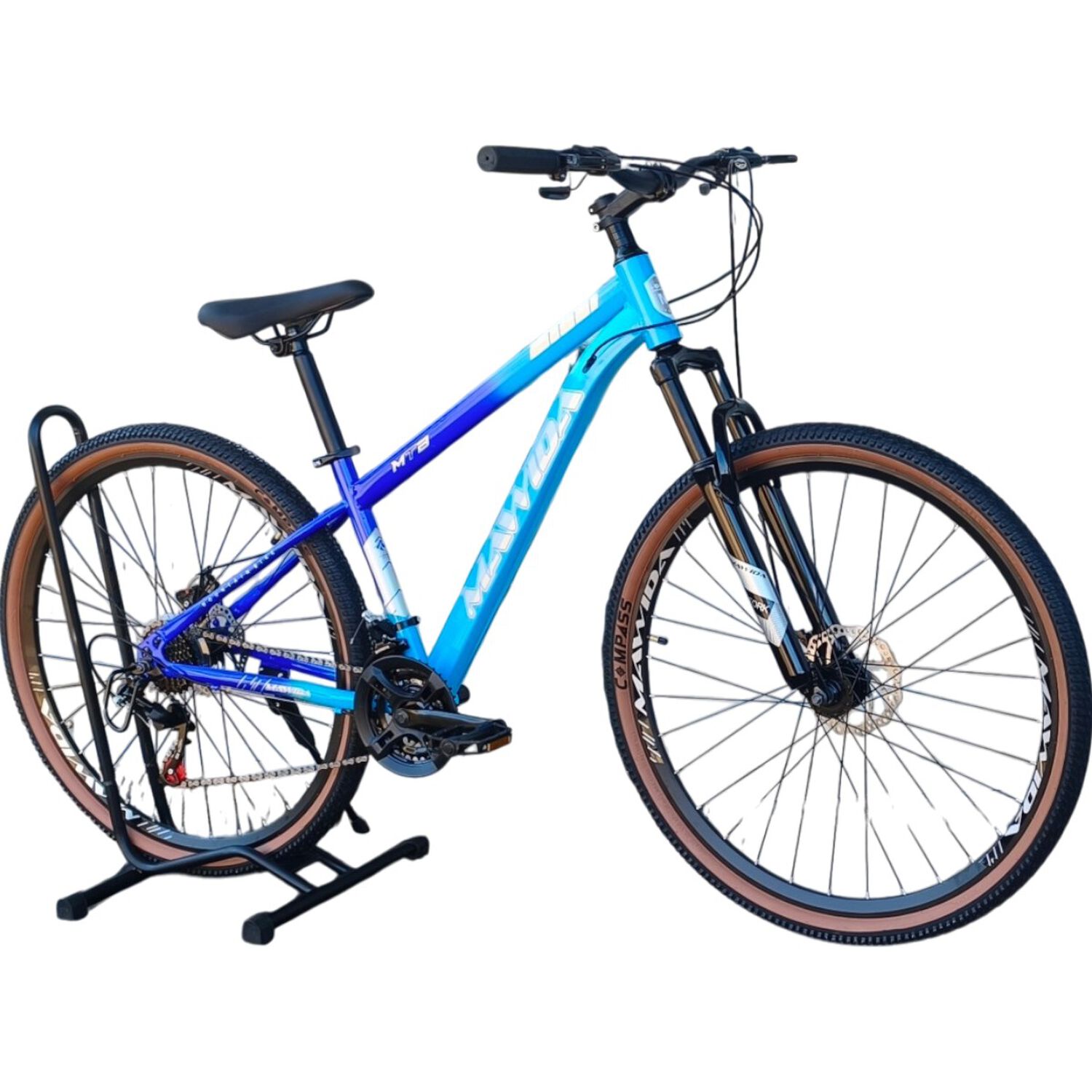 Bicicleta Aro 29 Mawida 21 Veloc Y Freno Disco Azul Celeste image number 0.0