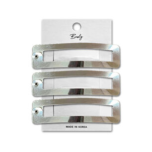 Set Clip Rectangular Besty Plateado 3u Plateado