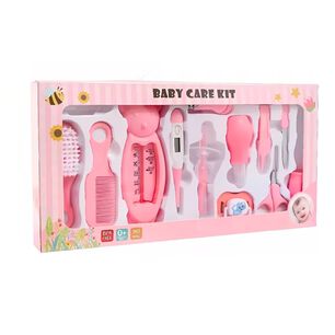 Set De Cuidados E Higiene Personal Bebe Rosa 13 Piezas