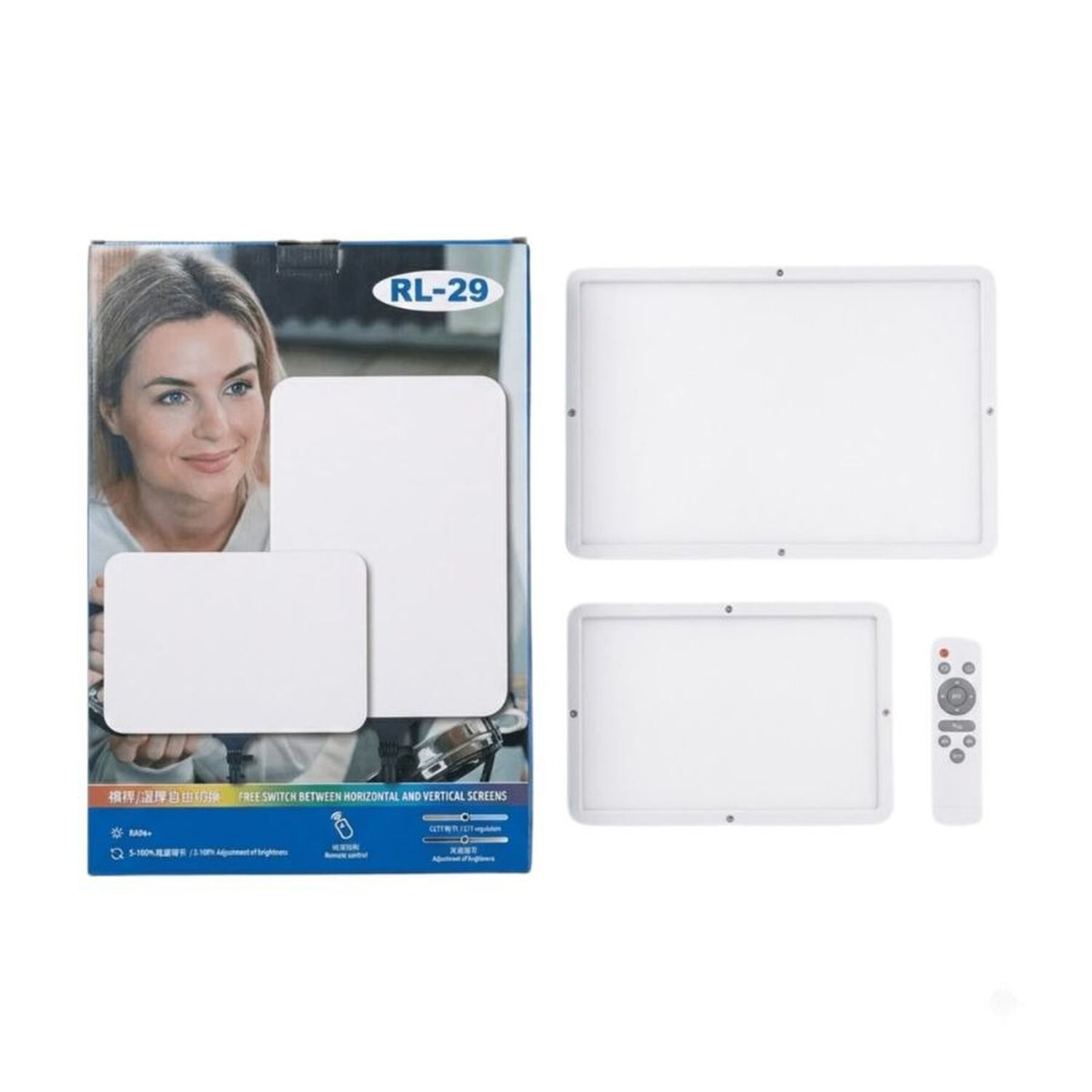 Panel De Luz Led Fotografia Video Rl-29 Con Control Remoto image number 0.0