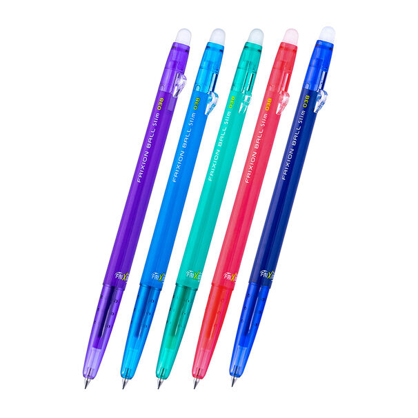 Set 5 L&aacute;pices Gel Frixion Ball Slim 0.38mm (0.6) Pilot
