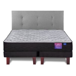 Cama Europea Flex Therapedic Plus / 2 Plazas / Base Dividida + Respaldo