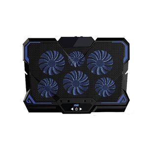 Ventilador Notebook Gamer Cooling Pad 6 Aspas Pro Rx0025 Negro Azul