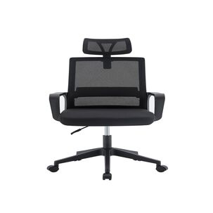 Silla De Oficina Ejecutiva Roma Ergonomica Color Negro Bm-695 Arthome