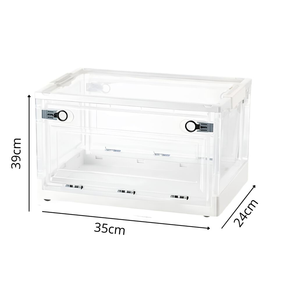 Organizador Apilable De 3 Niveles Plegable Con Tapas Oficina image number 3.0